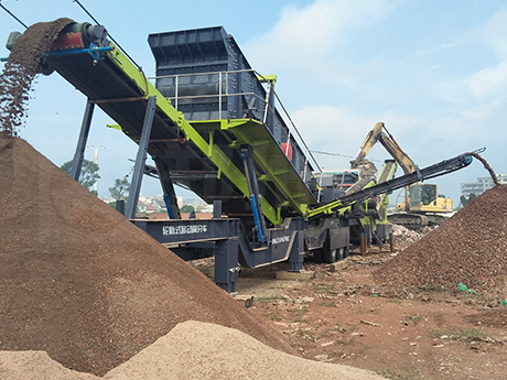 移動式建築垃圾處理設備在荊州資源化率達95%