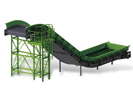 裝修裝（zhuāng）潢垃圾處理的前端給料設備為什麽要選擇中型板喂機?